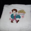 Embroidered Retro Big Boy French Fries Dish Kitchen Towel