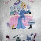 Oh LaLa Bath Towel set Setting of Women in Front of Vanity