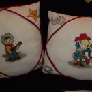 Embroidered Decorative Retro Cowboy & Cowgirl Pillows