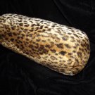 Cheetah Print Neck Round Roll Decorative Pillow