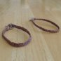 2 macrame 20# hemp bracelets brown