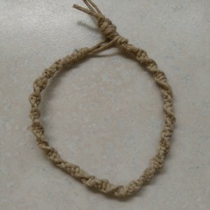 macrame 20# hemp bracelet square knot twist