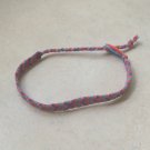 macrame bracelet pink, purple, red, turquoise