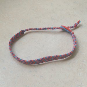 macrame bracelet pink, purple, red, turquoise