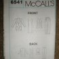 McCall&acirc;��s Sewing Pattern 6541 Misses Size 14 Lined Jacket Vest Dress Pants Uncut