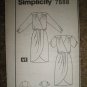 Simplicity Sewing Pattern 7888 Misses Size 10 Front Mock-Wrap Dress Uncut