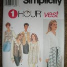 Simplicity Sewing Pattern 8744 Misses Size XS S M Lined Vest
