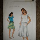 Vogue Sewing Pattern 8291 Misses' Size 10 Easy Top and Skirt Uncut