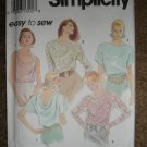Simplicity Sewing Pattern 8185 Misses Size PT SM MED Set of Tops Uncut
