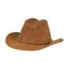 Solid Genuine Suede Leather Cowboy Hat - Large