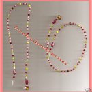 Beaded Bookmark Thong #15 Red-Yellow-White Beads 16 inches Beaded Bookmark Thong #15 Red-Yellow-White Beads 16 inches