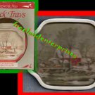 Snack Trays Currier & Ives Set 4 Box 6 1/4" X 7 1/2"VTG Snack Trays Currier & Ives Set 4 Box 6 1/4" X 7 1/2"VTG