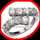 Ring Believe in Love Ring Round CZ's Size 8 Silvertone Ring Believe in Love Ring Round CZ's Size 8 Silvertone