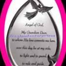 Plaque Light-Up Angel with Inspirational Prayer NIB
