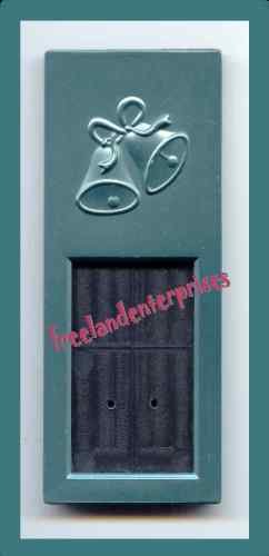 Photo Frame Wedding Bells-2 1/2" x 5 7/8" TEAL Stand Up