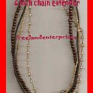 Necklace Beads Multi Strand Brown--Cord 15" Choker Star