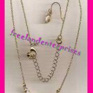 Necklace & Earring Gift Set Sparkling Cluster Goldtone ~NEW BOXED~