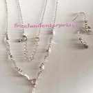 Necklace & Earring Birthstone Swirl "Y" October Gift Set Necklace & Earring Birthstone Swirl "Y" October Gift Set