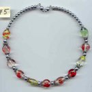 Necklace #05 Memory Wire Beaded Glass Beads -Multicolor Necklace #05 Memory Wire Beaded Glass Beads -Multicolor