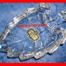 Crystal Leaf Trinket Dish 24% Lead - Made in Yugoslavia