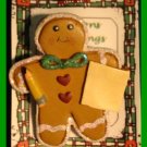 Christmas PIN #110 School Time Gingerbread Man with Pencil & Paper Christmas PIN #110 School Time Gingerbread Man with Pencil & Paper