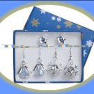 Christmas Earrings Holiday Star--Snowflake--Angel Pierced