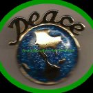 Christmas PIN Peace On Earth Blue Enamel & Goldtone Tac Christmas PIN Peace On Earth Blue Enamel & Goldtone Tac