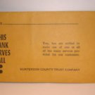 Hunterdon County Trust Company Bank Pay Envelope VTG ~Califon-Oldwick-etc NJ (3)