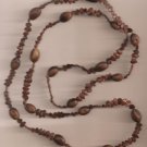 Necklace Beads Brown Made with REAL SEEDS ~Approximately 42 1/2 inches~ Necklace Beads Brown Made with REAL SEEDS ~Approximately 42 1/2 inches~