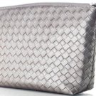 Make Up ~ Clutch Silver Woven Bag NEW Make Up ~ Clutch Silver Woven Bag NEW