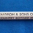 VTG PENCIL B. R. Waldron & Sons Co. Inc, Califon, NJ Country Bottled Milk USED VTG PENCIL B. R. Waldron & Sons Co. Inc, Califon, NJ Country Bottled Milk USED