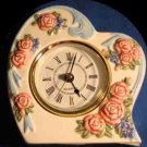 Clock VTG Floral Heart Clock From the Avon Gift Collection ~Quartz~Roses/Flowers