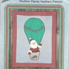 CRAFTS Aunt Marthas Christmas Santa HO HO HO Quilt-Wall Hanging Pattern Colonial