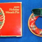 Christmas PIN Avon Holiday Wreath Pin (Cloth) Circa 1984 (New Old Stock) Christmas PIN Avon Holiday Wreath Pin (Cloth) Circa 1984 (New Old Stock)