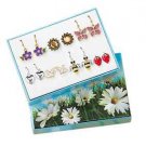 Earring Spring Garden Earring Set 7 Pair Silvertone & Goldtone Pierced NEW Boxed Earring Spring Garden Earring Set 7 Pair Silvertone & Goldtone Pierced NEW Boxed