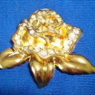 Pin Avon ROSE PASSION - Brooch Goldtone & Rhinestones Circa 1995 (New Old Stock) Pin Avon ROSE PASSION - Brooch Goldtone & Rhinestones Circa 1995 (New Old Stock)