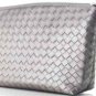 Make Up Bag ~ Clutch Silver Woven Bag NEW