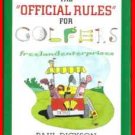 Book The Official Rules for Golfers By Paul Dickson 1999 B&N