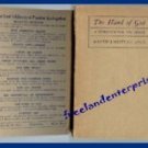 Book The Hand of God A Theology for the People 1918 M. Scott