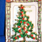 Christmas PIN #0439 Vtg Goldtone Green & Red Enamel Christmas Tree Pin wStar Top Christmas PIN #0439 Vtg Goldtone Green & Red Enamel Christmas Tree Pin wStar Top