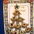 Christmas PIN #0403 Gerrys Vintage Christmas Tree Goldtone & Enamel Ornament Pin