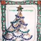 Christmas PIN #0387 Gerrys Vintage Silvertone Christmas Tree Blue & Green Enamel Christmas PIN #0387 Gerrys Vintage Silvertone Christmas Tree Blue & Green Enamel