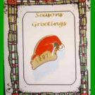 Christmas PIN #0269 Red Santa Hat 1997 Enamel Tac Pin HOLIDAY Christmas PIN #0269 Red Santa Hat 1997 Enamel Tac Pin HOLIDAY
