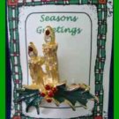 Christmas PIN #0256 Double Candle Pin/Pendant with Green Holly Goldtone HOLIDAY