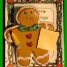 Christmas PIN #0110 School Time Gingerbread Man with Pencil & Paper Christmas PIN #0110 School Time Gingerbread Man with Pencil & Paper