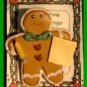 Christmas PIN #0110 School Time Gingerbread Man with Pencil & Paper