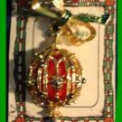 Christmas PIN #0102 Vintage Christmas Red Ball Moveable Ornament Goldtone Christmas PIN #0102 Vintage Christmas Red Ball Moveable Ornament Goldtone