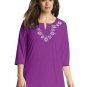 Clothing Just My Size Stud Tunic Top ~Purple Torch Color~ Size 3XL (22W-24W) NEW