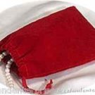 Jewelry Pouch Velour/Velvet type Pouch Lot of 5 Red Color
