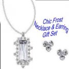 Necklace & Earring Chic Frost Necklace/Earrings Gift Set ~Silvertone~ NEW Boxed Necklace & Earring Chic Frost Necklace/Earrings Gift Set ~Silvertone~ NEW Boxed